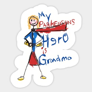 My Parkinsons Hero Is Grandma Sticker